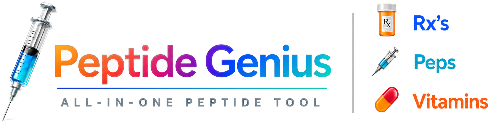 PeptideGenius — All-In-One Peptide Tool